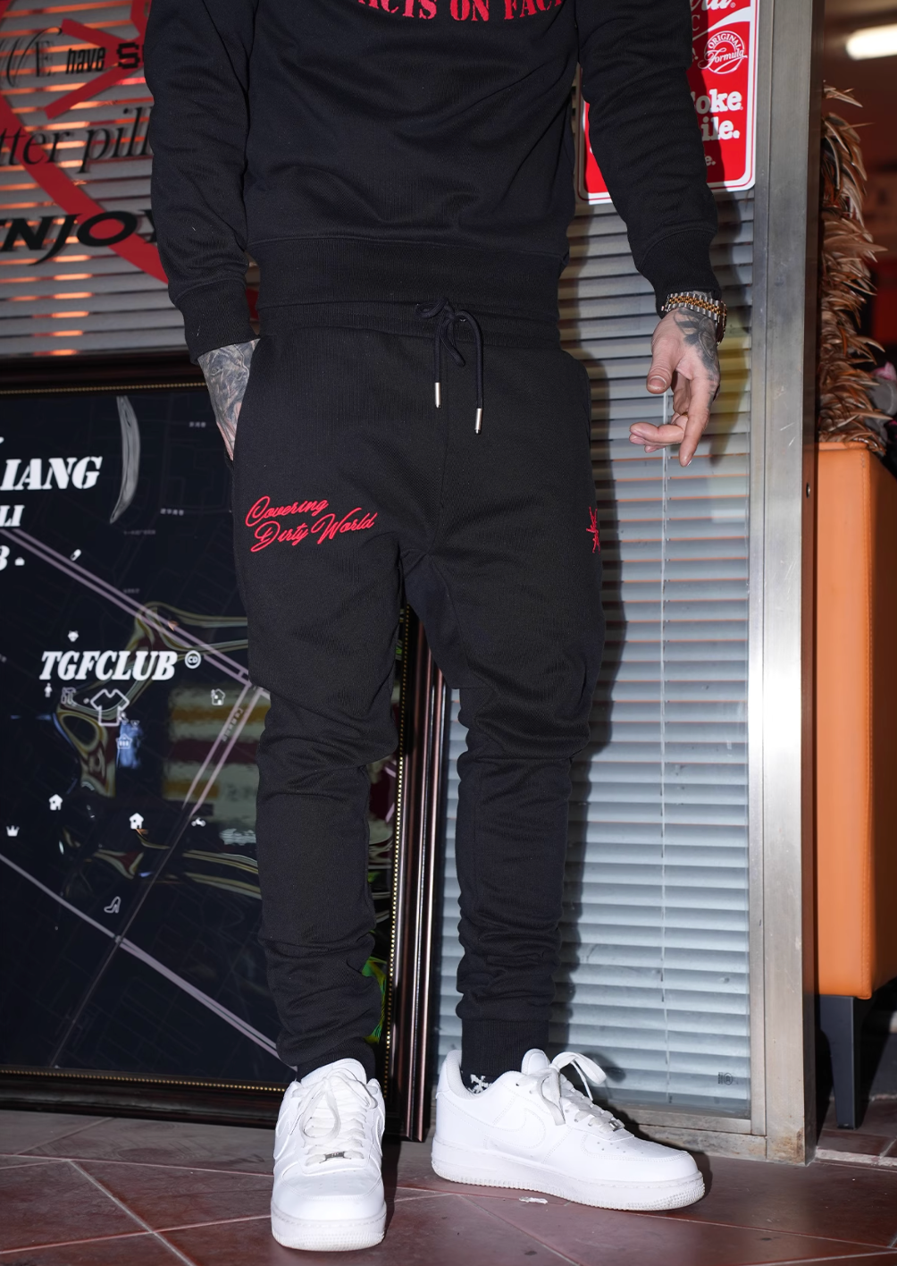 TGFCLUB x SNOWMAKER SAINT Zip Up Hoodie and Sweatpants | Face 3 Face