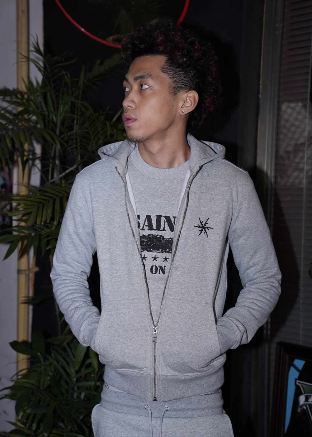 TGFCLUB x SNOWMAKER SAINT Zip Up Hoodie and Sweatpants | Face 3 Face