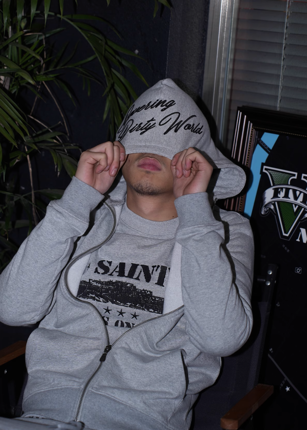 TGFCLUB x SNOWMAKER SAINT Zip Up Hoodie and Sweatpants | Face 3 Face