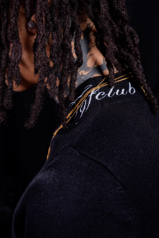 TGFCLUB Embroidered Half Turtleneck Slim Fit Knit Sweater | Face 3 Face