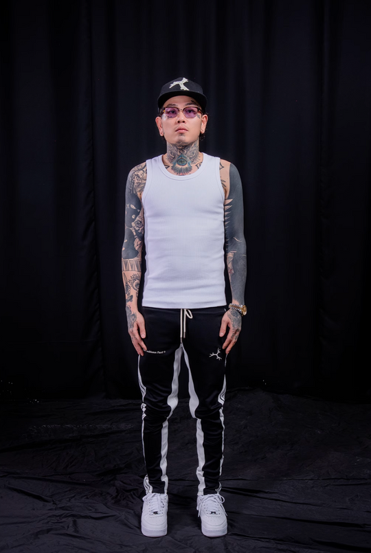 TGFCLUB Side Stripe Slim Fit Track Pants | Face 3 Face