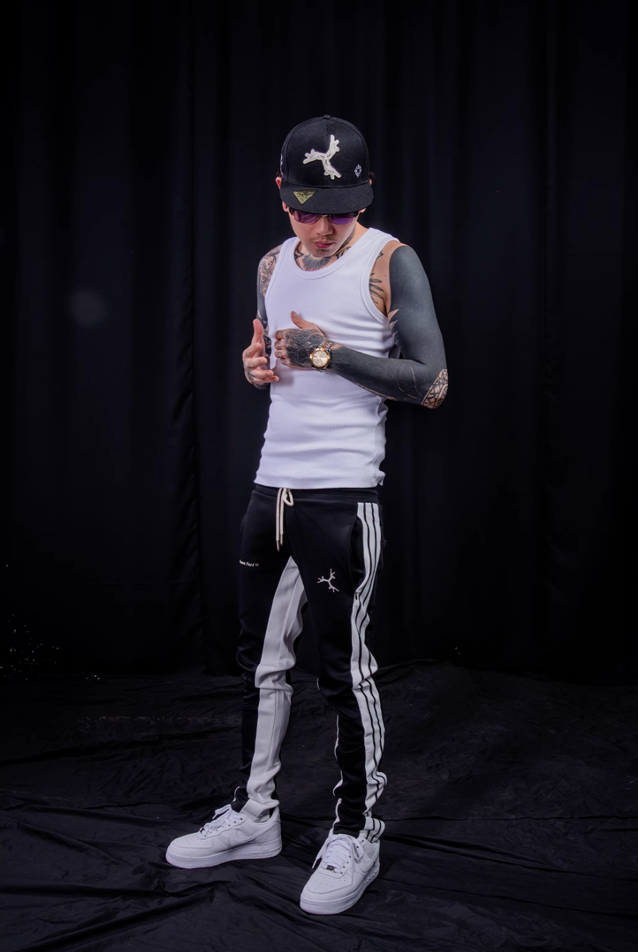 TGFCLUB Side Stripe Slim Fit Track Pants | Face 3 Face