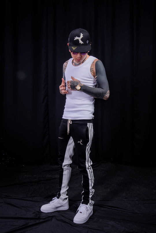 TGFCLUB Side Stripe Slim Fit Track Pants | Face 3 Face