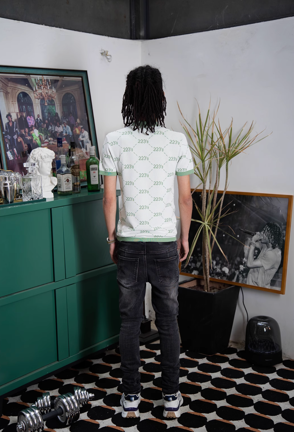 TGFCLUB Washed Cut Holes Slim Fit Stretch Jeans | Face 3 Face