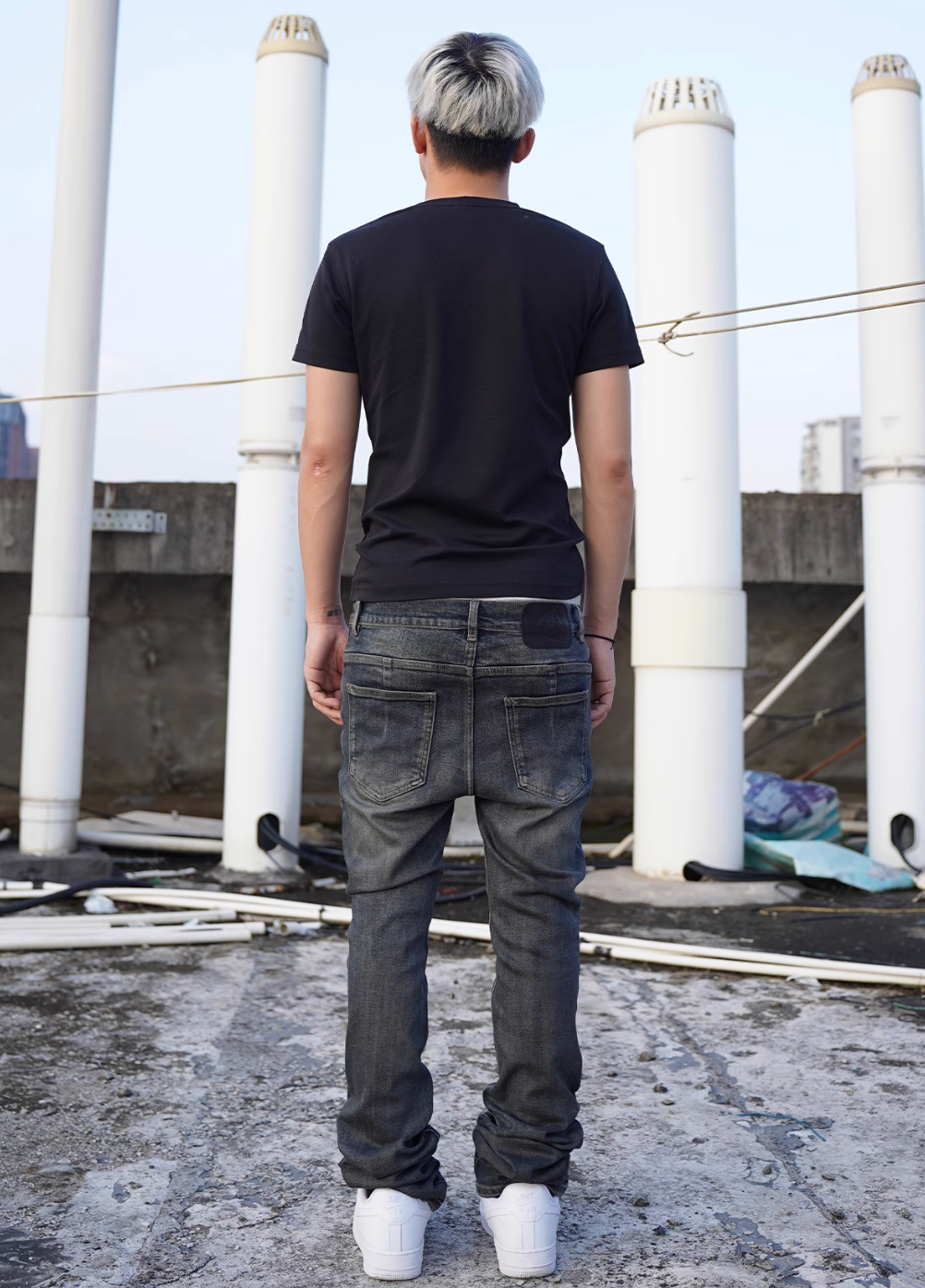 TGFCLUB 3D Pressed Washed Slim Fit Jeans | Face 3 Face