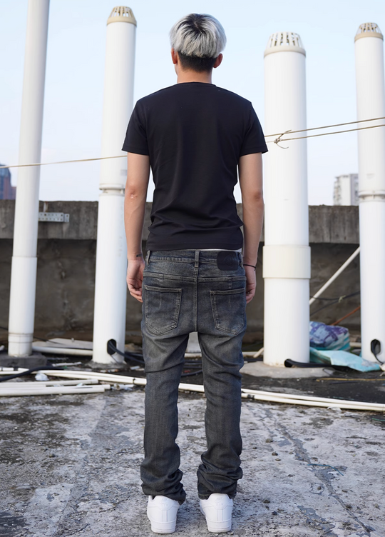 TGFCLUB 3D Pressed Washed Slim Fit Jeans | Face 3 Face