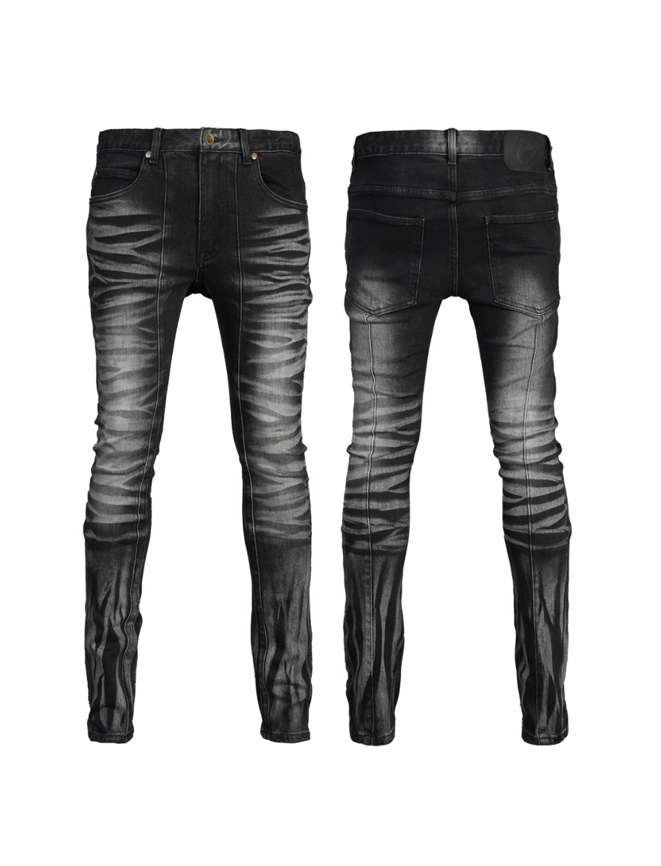 TGFCLUB 3D Whisker Washed Slim Fit Jeans | Face 3 Face