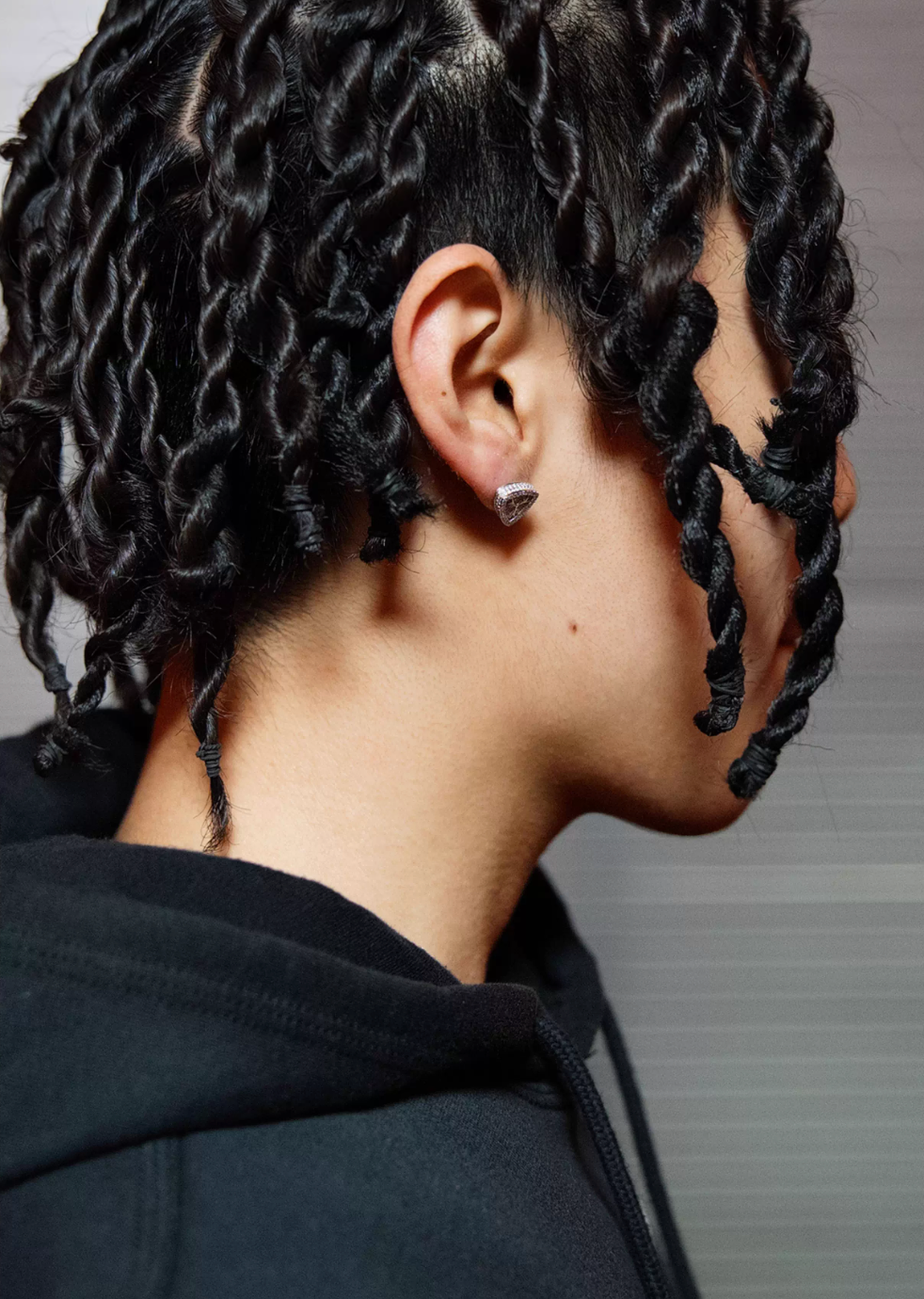 TGFCLUB Logo Moissanite Sterling Silver Earrings | Face 3 Face