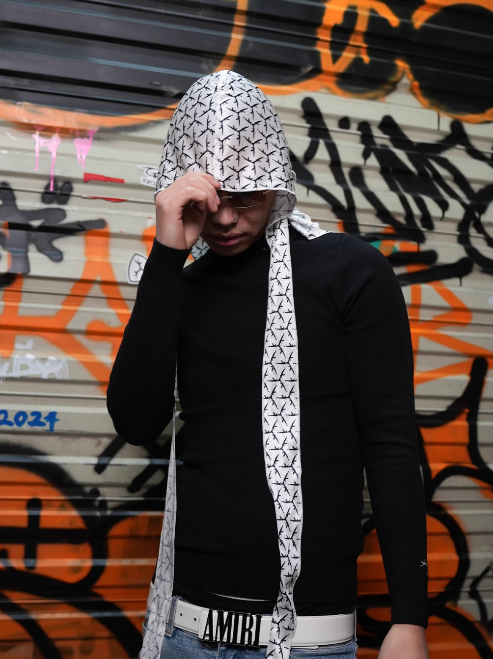 TGFCLUB Full Print Logo Durag | Face 3 Face