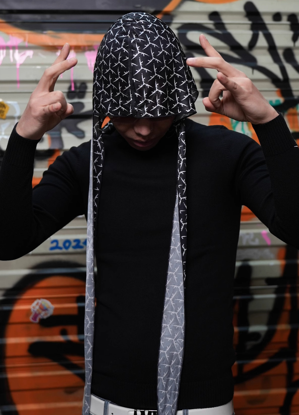 TGFCLUB Full Print Logo Durag | Face 3 Face