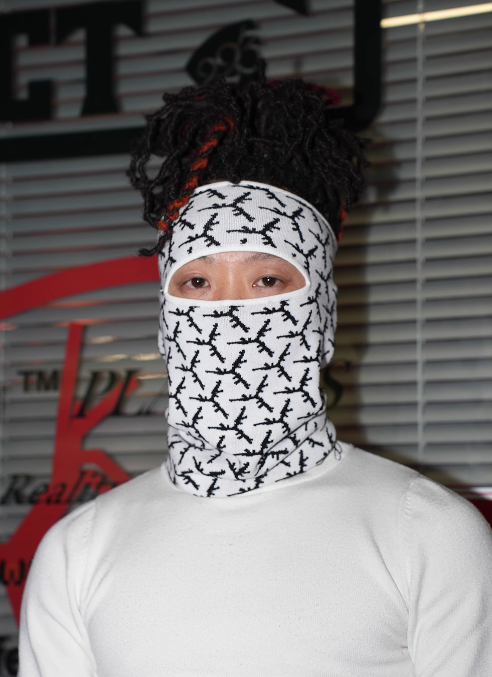 TGFCLUB All Over Logo Knit Face Mask | Face 3 Face