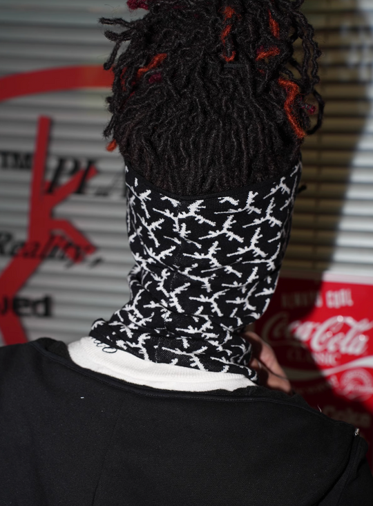 TGFCLUB All Over Logo Knit Face Mask | Face 3 Face