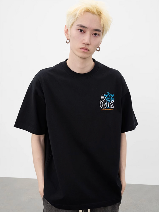 AFGK Coconut Tree Embroidered Tee | Face 3 Face