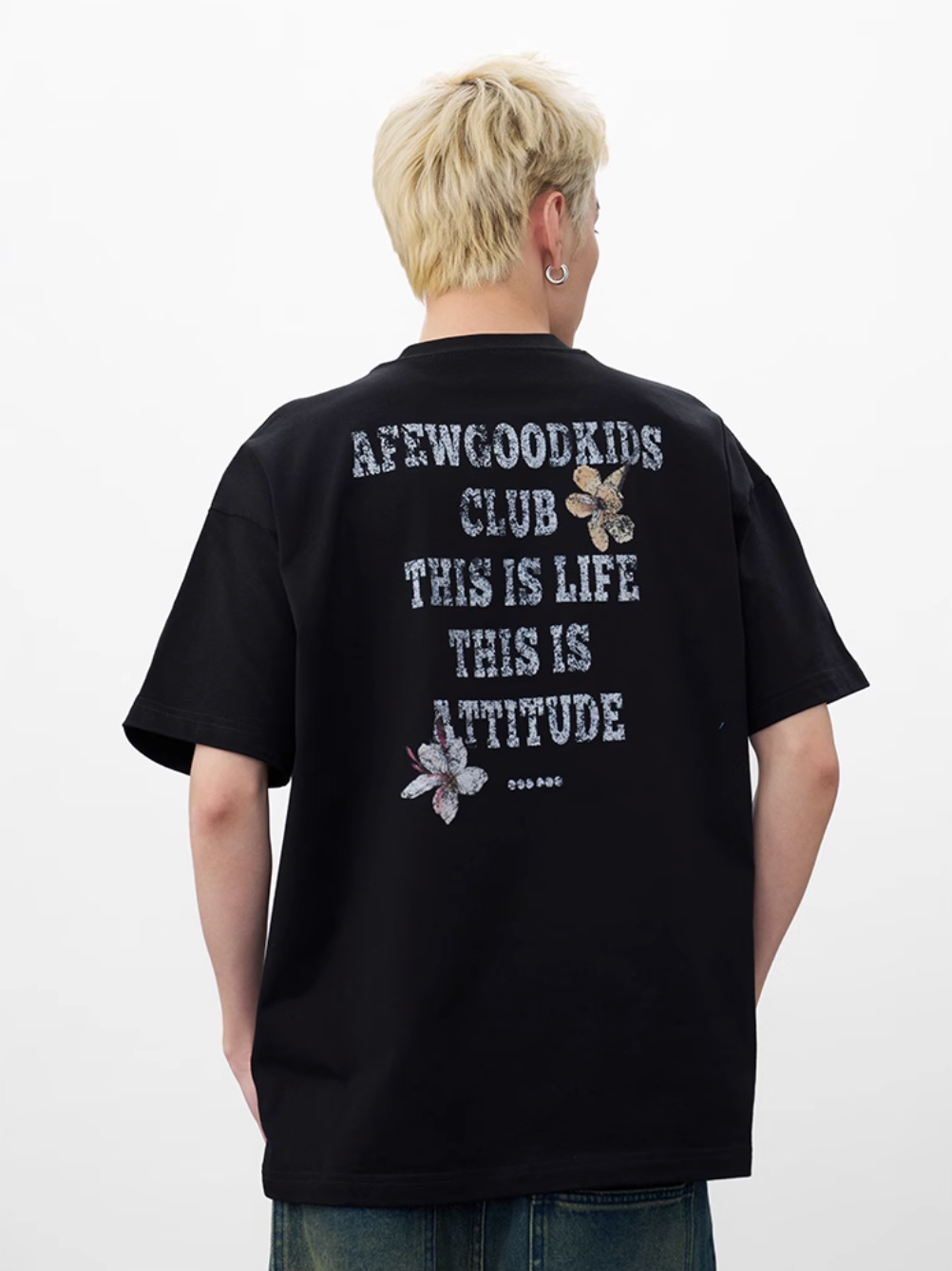 AFGK Ring Floral Logo Broken Print Tee | Face 3 Face