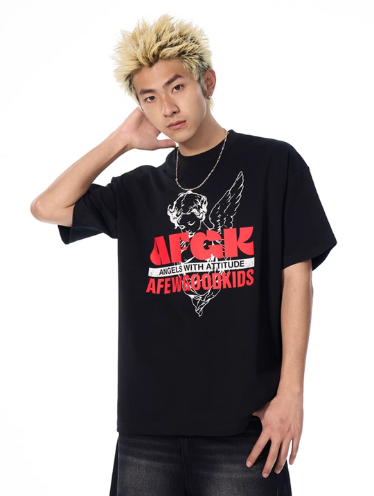 AFGK Angel Craft Print Tee | Face 3 Face