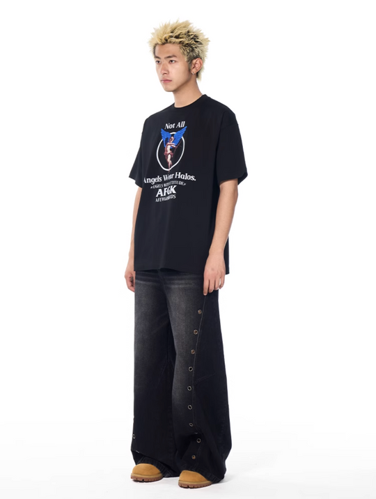 AFGK Archery Angel Embroidered Print Tee | Face 3 Face