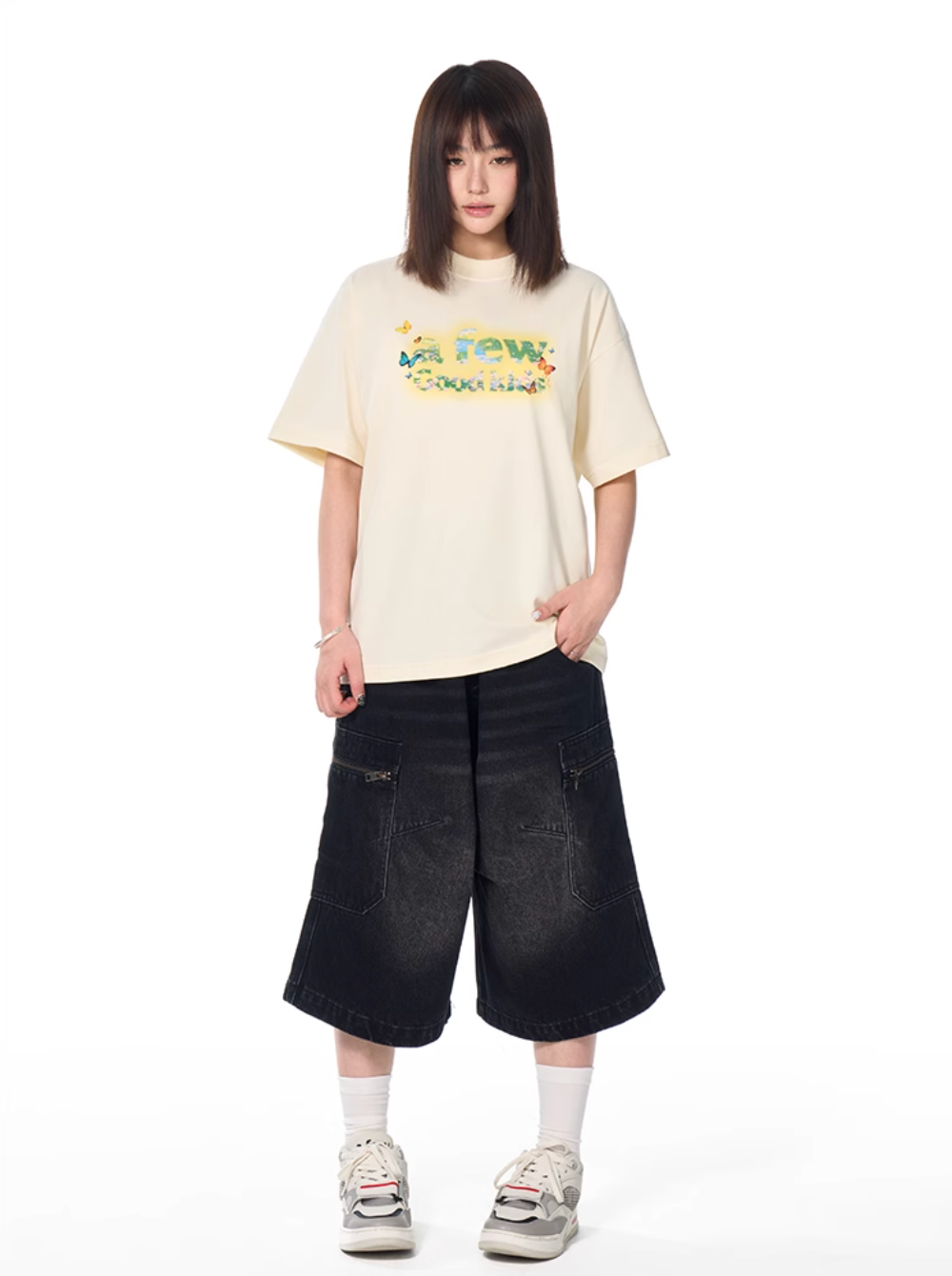 AFGK Floral Butterfly Logo Print Tee | Face 3 Face