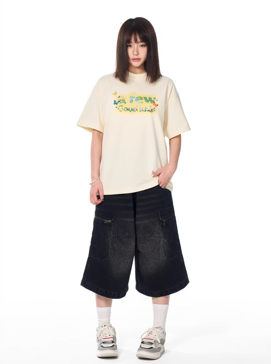 AFGK Floral Butterfly Logo Print Tee | Face 3 Face