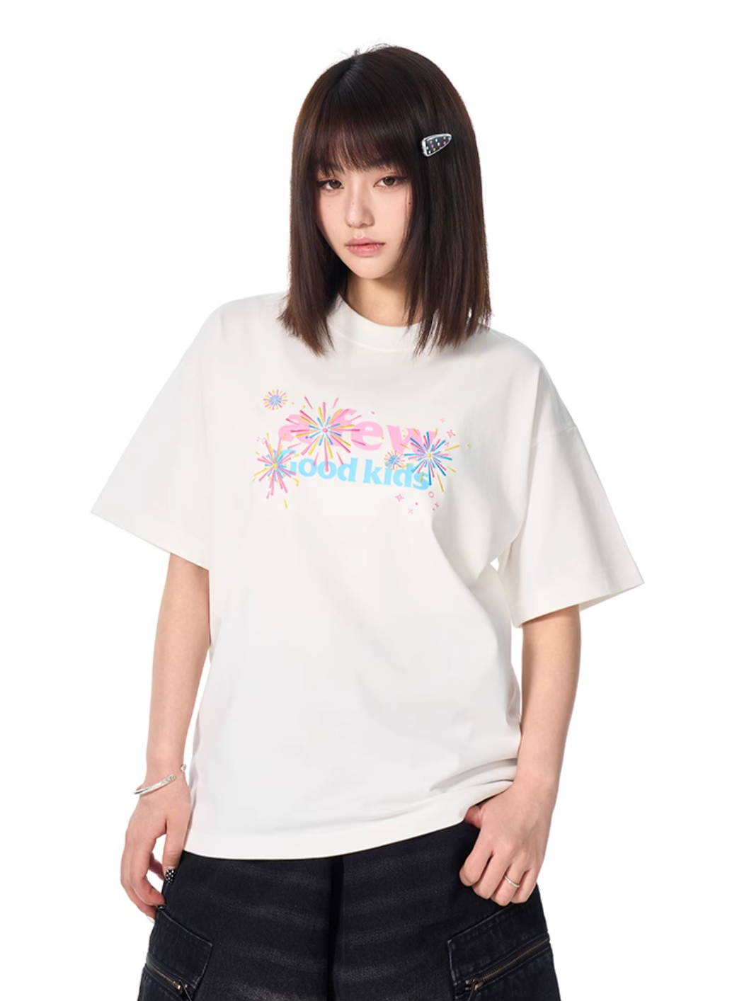 AFGK Fireworks Embroidered Tee | Face 3 Face
