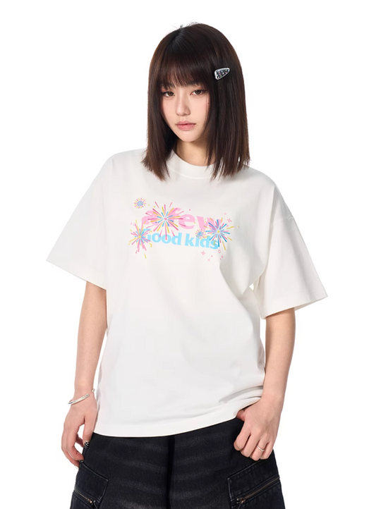 AFGK Fireworks Embroidered Tee | Face 3 Face