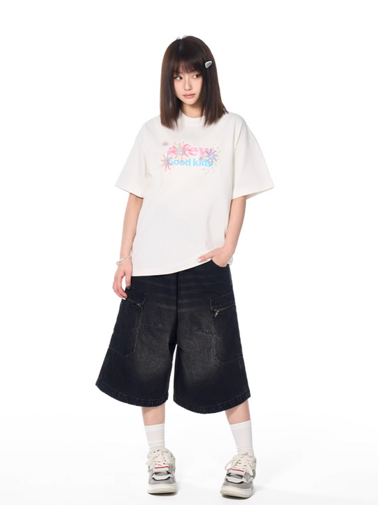 AFGK Fireworks Embroidered Tee | Face 3 Face