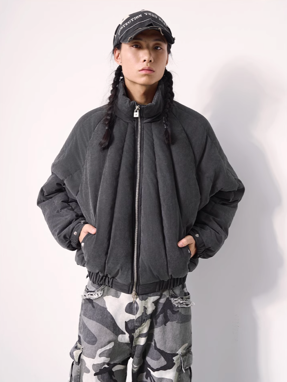 Remedy Metal Stud Down Jacket | Face 3 Face