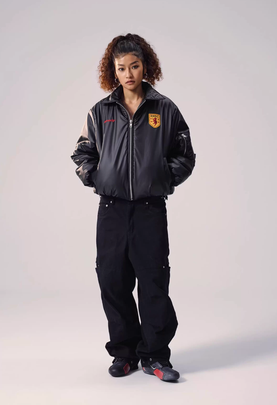 Remedy Number Patch Embroidered MA-1 Bomber Jacket | Face 3 Face