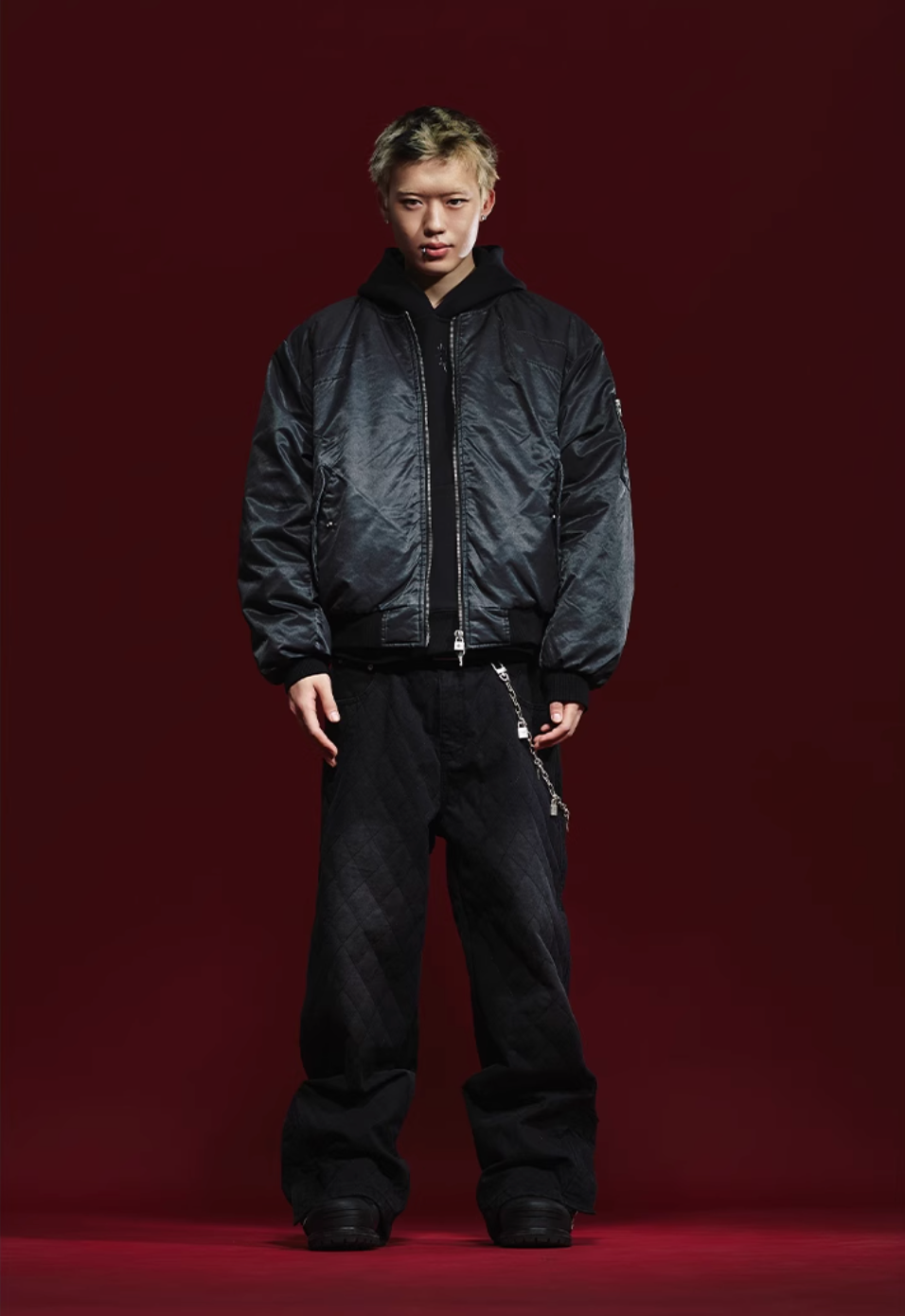 Remedy Pleated Back Design MA-1 Bomber Jacket | Face 3 Face
