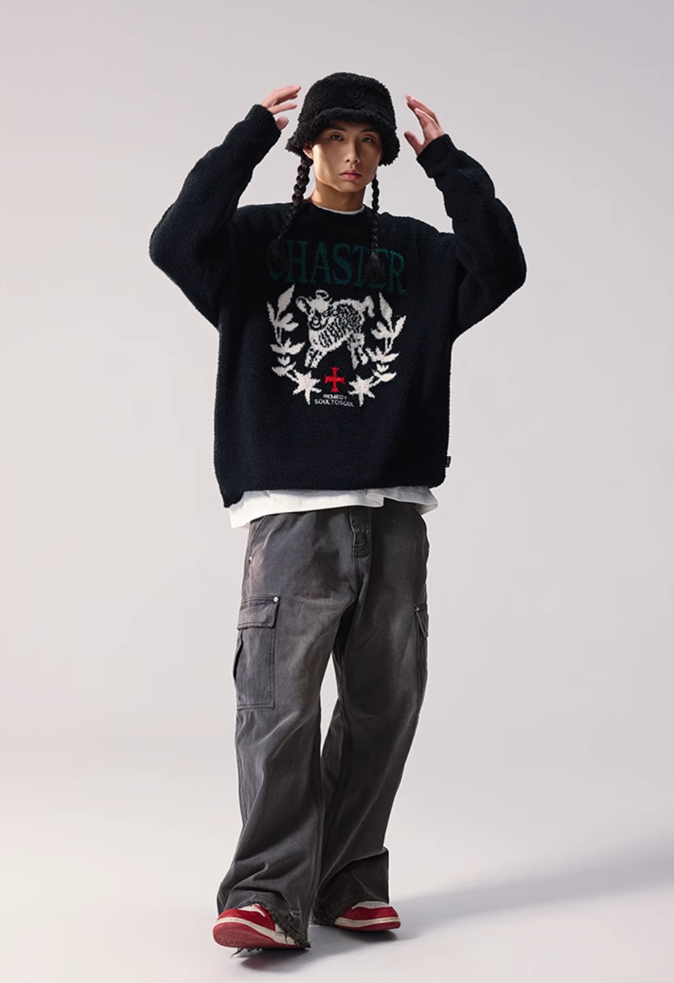 Remedy CHASTER Jacquard Knit Sweater | Face 3 Face