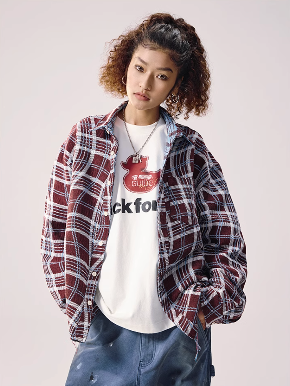 Remedy Wave Plaid Reversible Long Sleeve Shirt | Face 3 Face