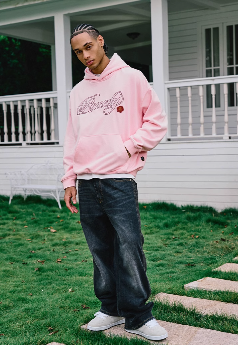 Remedy Metal Wax Seal 3D Logo Embroidered Hoodie | Face 3 Face