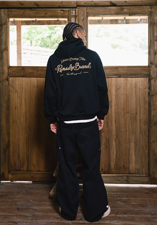 Remedy Metal Wax Seal Chain Embroidered Hoodie | Face 3 Face