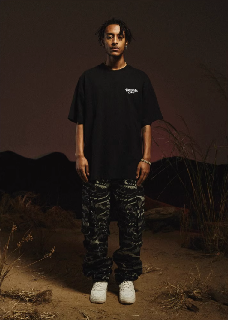 Remedy Gothic Font Logo Print Basic Tee | Face 3 Face