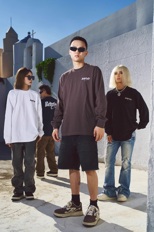 Remedy Cracked Logo Print Long Sleeve Tee | Face 3 Face