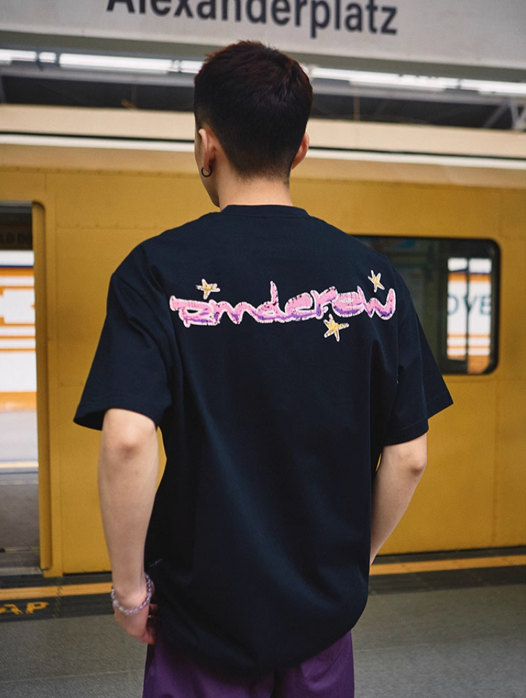 Remedy Cool Touch Cracked Star Logo Print Tee | Face 3 Face