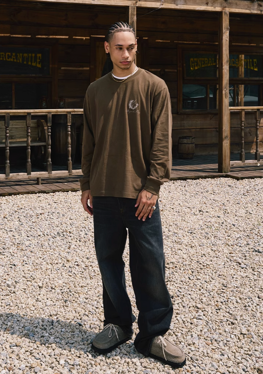 Remedy Wax Seal Handwritten Letter Print Long Sleeve Tee | Face 3 Face