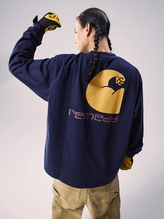 Remedy Biceps Inspired Print Long Sleeve Tee | Face 3 Face