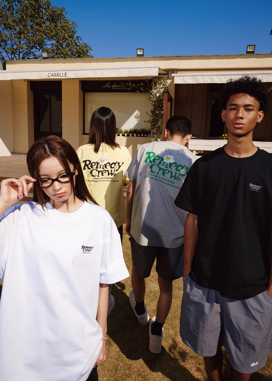 Remedy 3D Flower Logo Print Cool Touch Tee | Face 3 Face