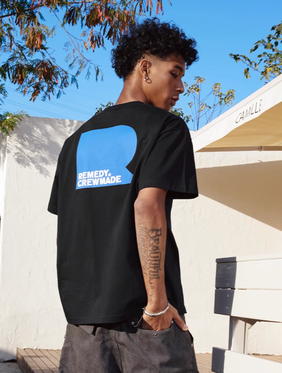 Remedy R Logo Print Cool Touch Tee | Face 3 Face