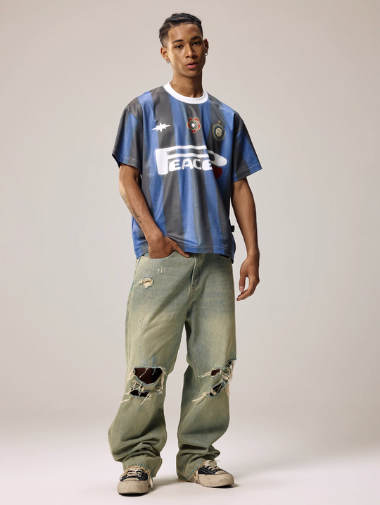 Remedy Peace and Love Digital Soccer Jersey Tee | Face 3 Face