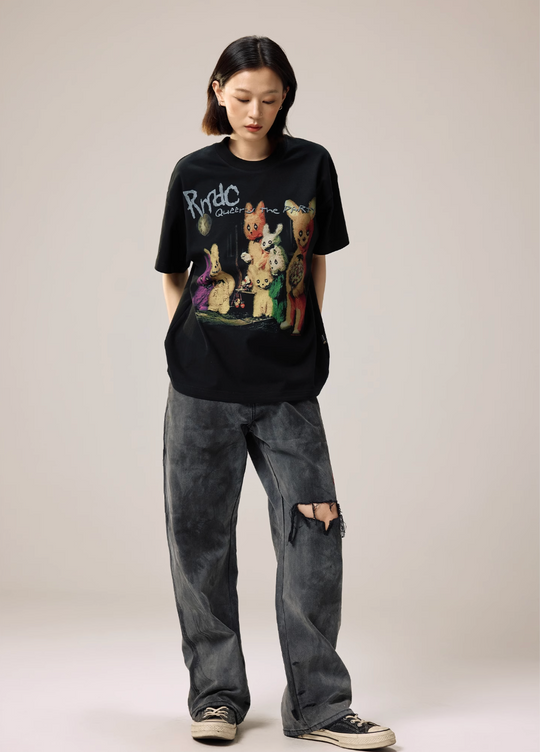 Remedy Rabbit Party Print Tee | Face 3 Face