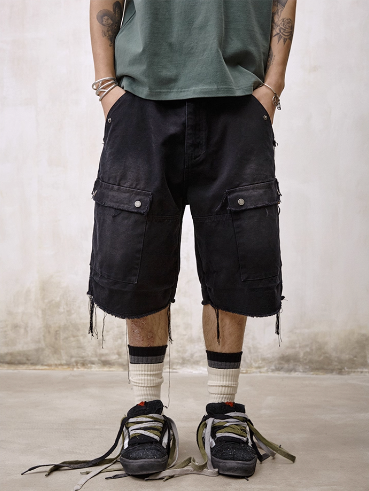 Remedy Washed Work Pocket Shorts | Face 3 Face
