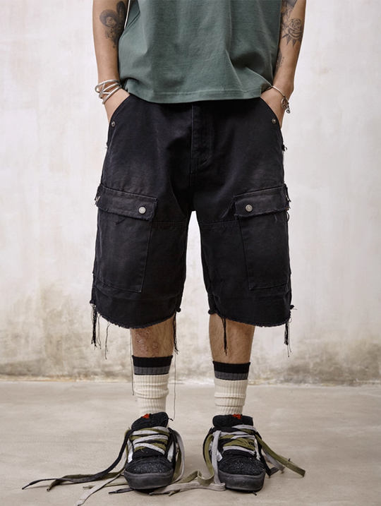 Remedy Washed Work Pocket Shorts | Face 3 Face