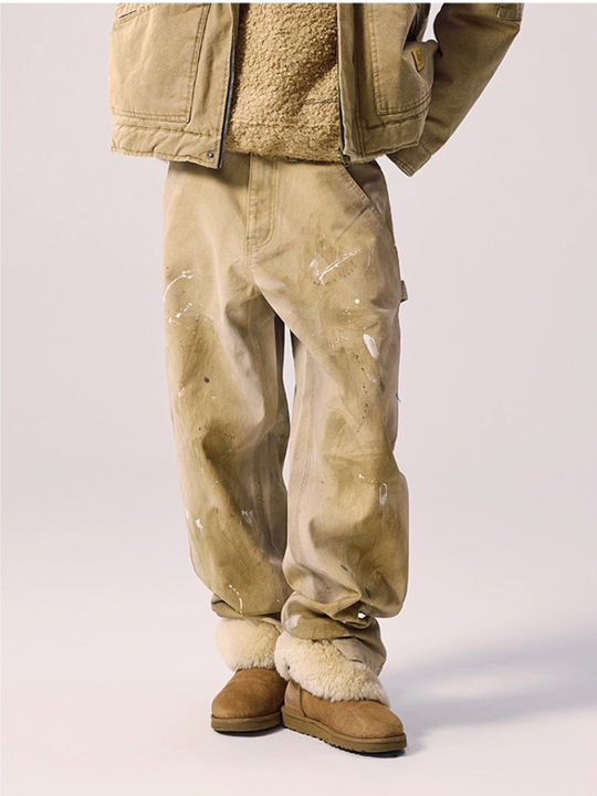 Remedy Washed Splash Ink Work Painter Pants | Face 3 Face