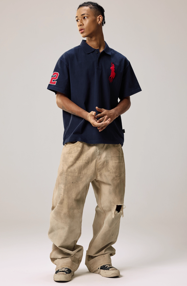 Remedy Kiss Mark Distressed Hole Work Painter Pants | Face 3 Face