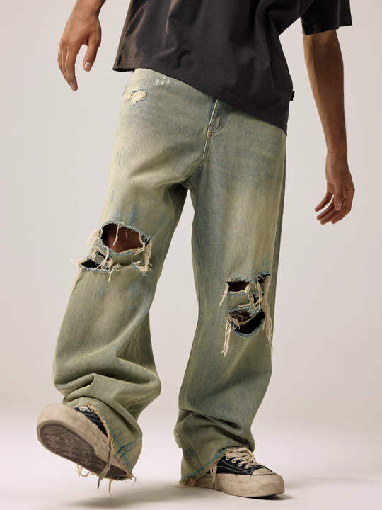 Remedy Washed Ripped Loose Jeans | Face 3 Face