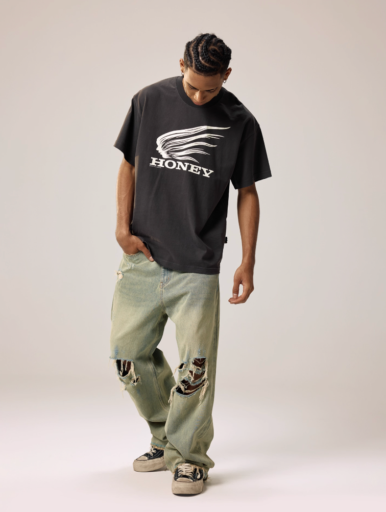 Remedy Washed Ripped Loose Jeans | Face 3 Face