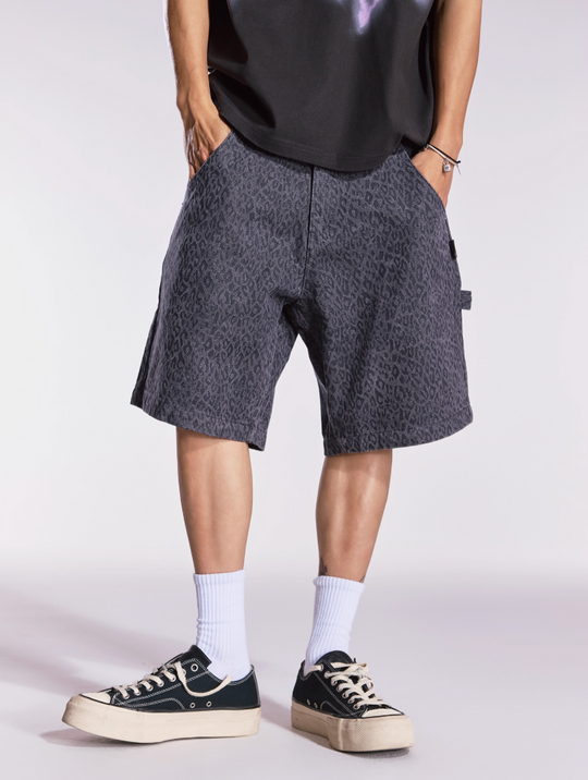 Remedy Leopard Work Painter Shorts | Face 3 Face