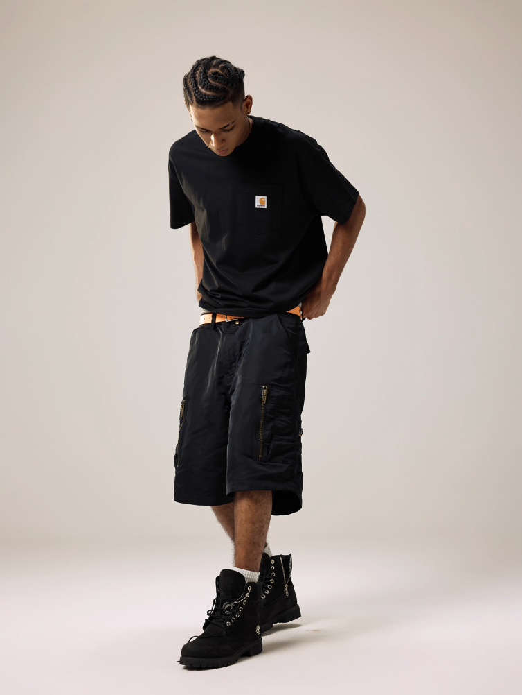 Remedy Multi Pocket Nylon Work Cargo Shorts | Face 3 Face