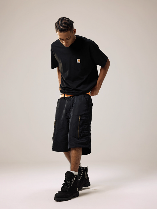 Remedy Multi Pocket Nylon Work Cargo Shorts | Face 3 Face